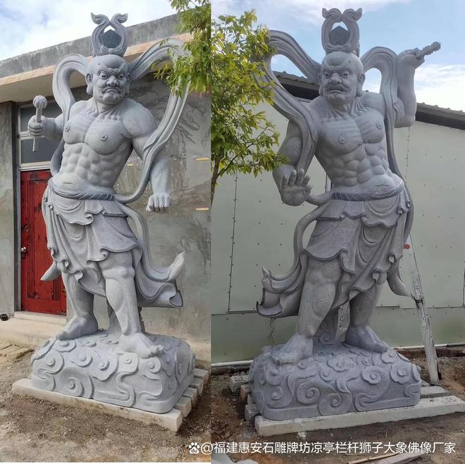 风水学中的意义石雕哼哈二将在(图3)